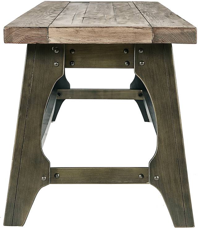 Sangerbrook Gray Dining Bench - Thumbnail - Image 3