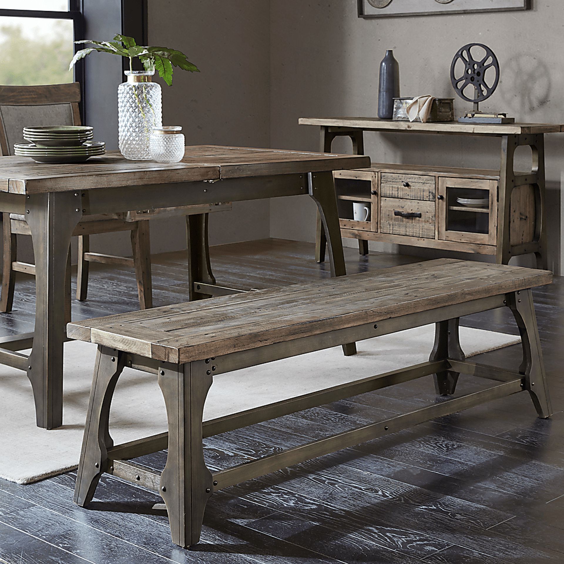 Sangerbrook Gray Dining Bench - Image 5