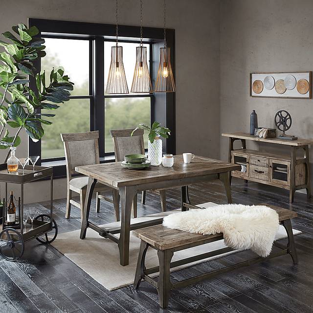 Sangerbrook Gray Dining Bench - Thumbnail - Image 6