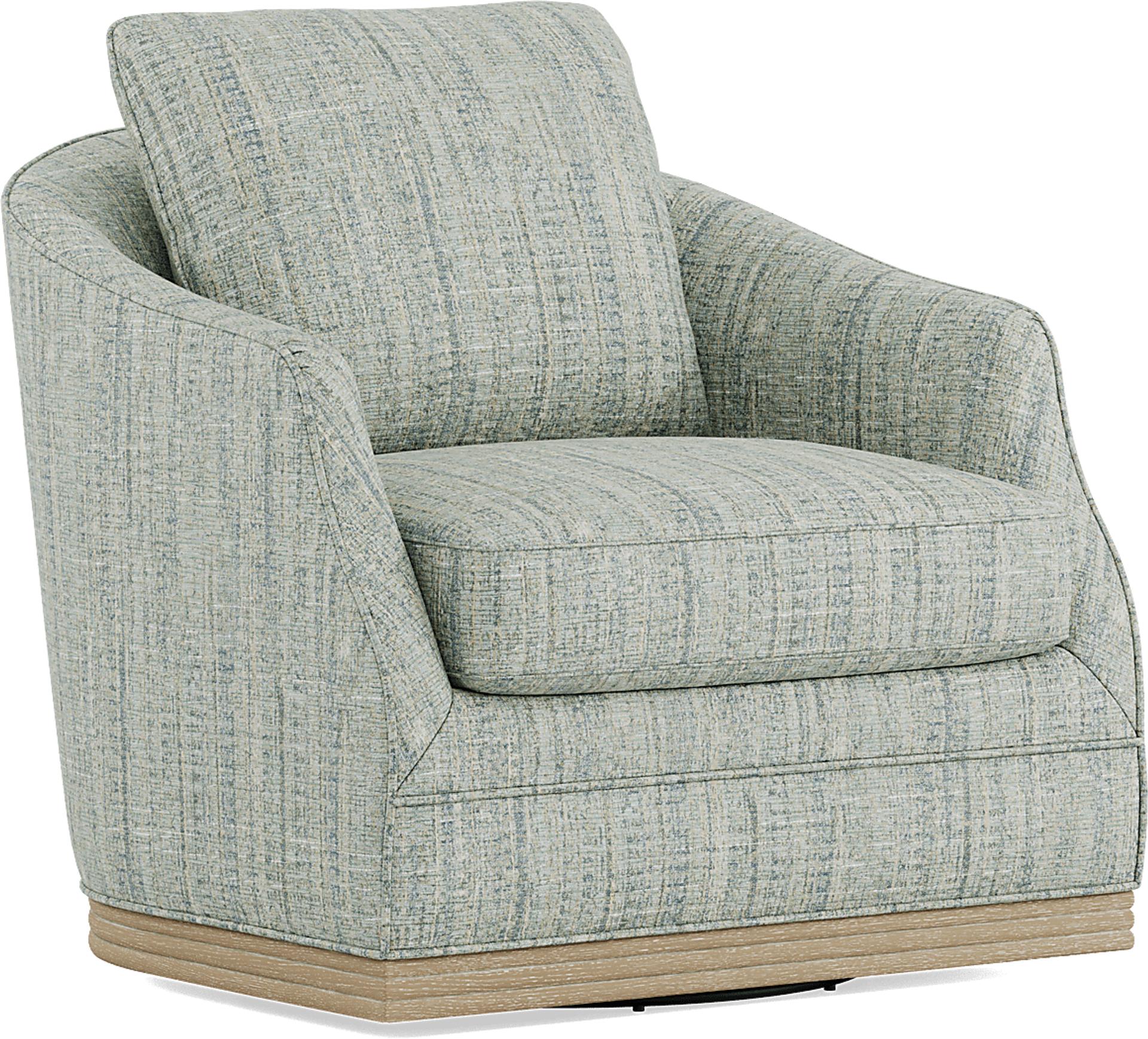 Sanibel Blue Swivel Chair