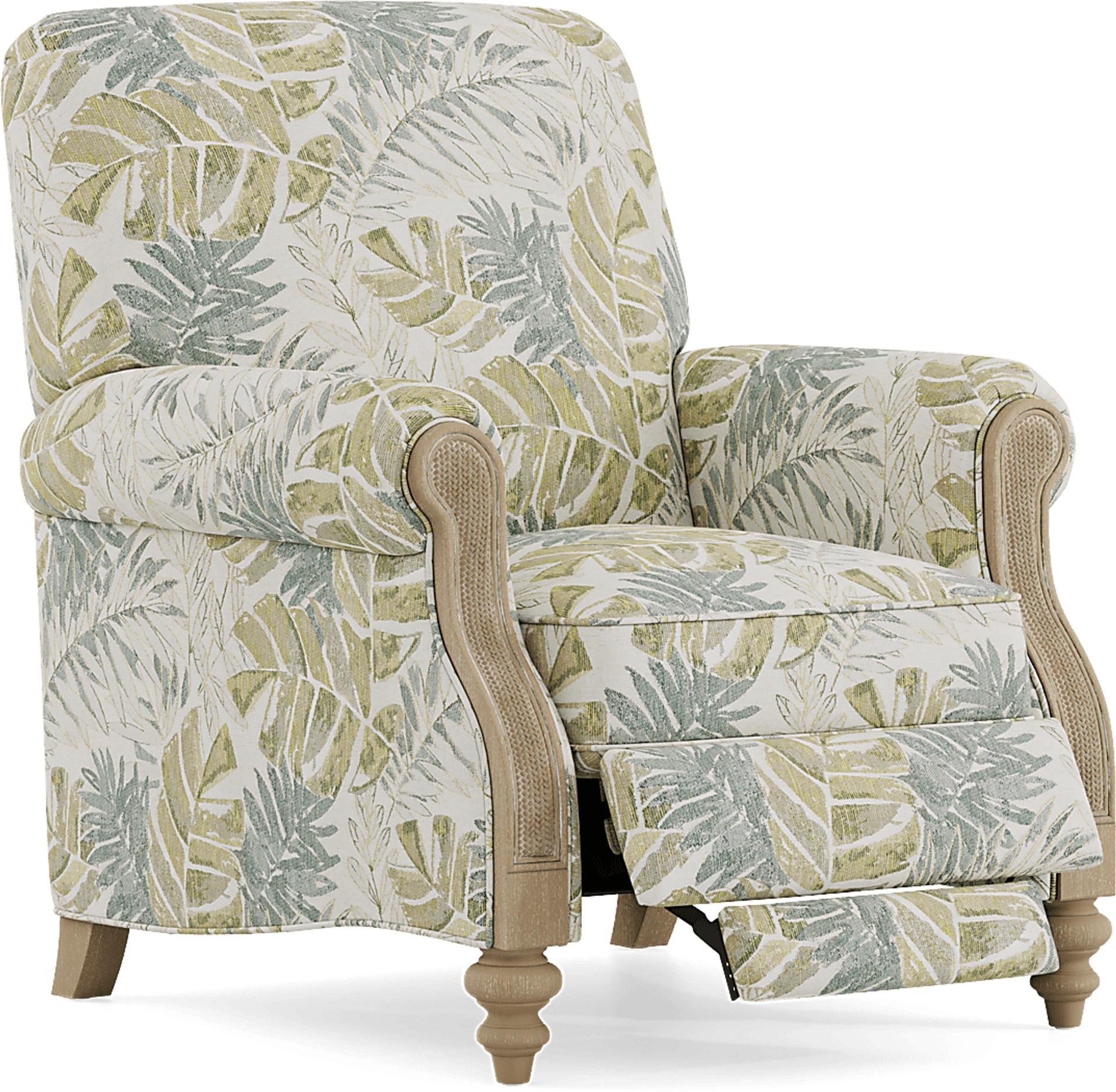 Sanibel Green Push Back Recliner