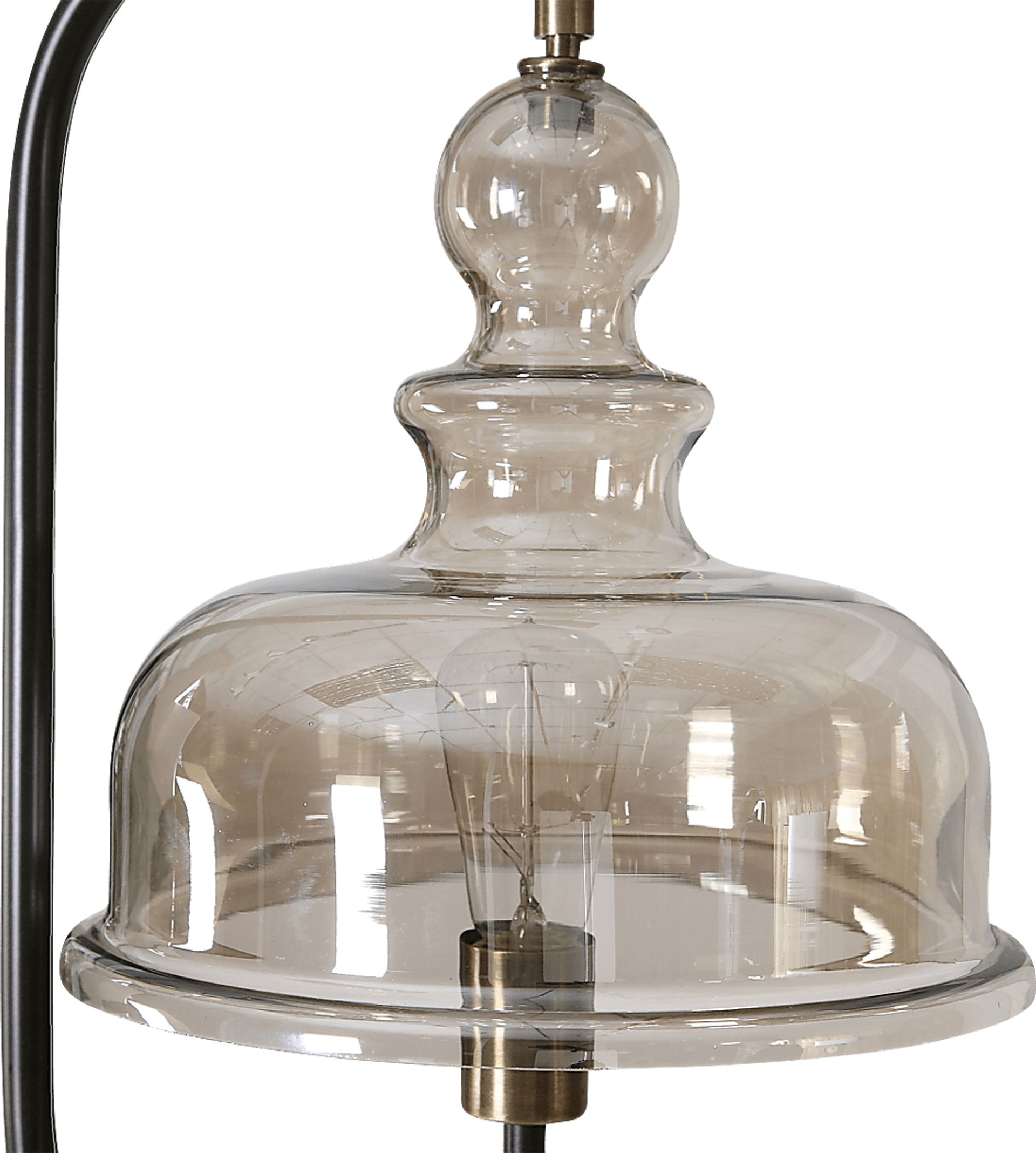 Sanjay Cave Brass Floor Lamp - Image 5