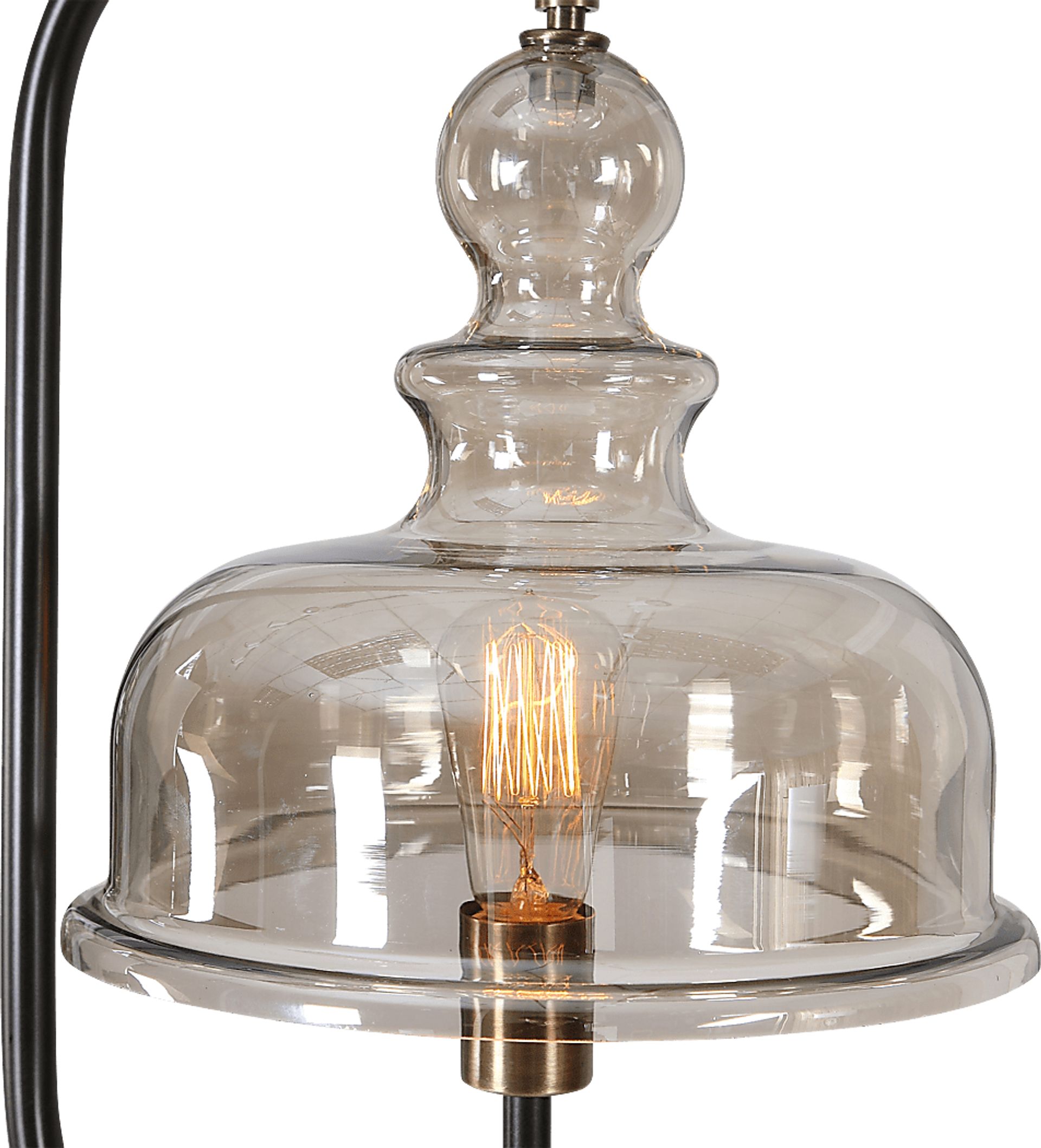 Sanjay Cave Brass Floor Lamp - Image 6
