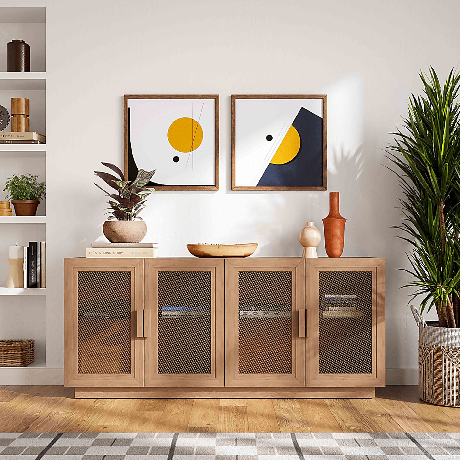 Sanpat Brown 72.5 in. Console - Image 9