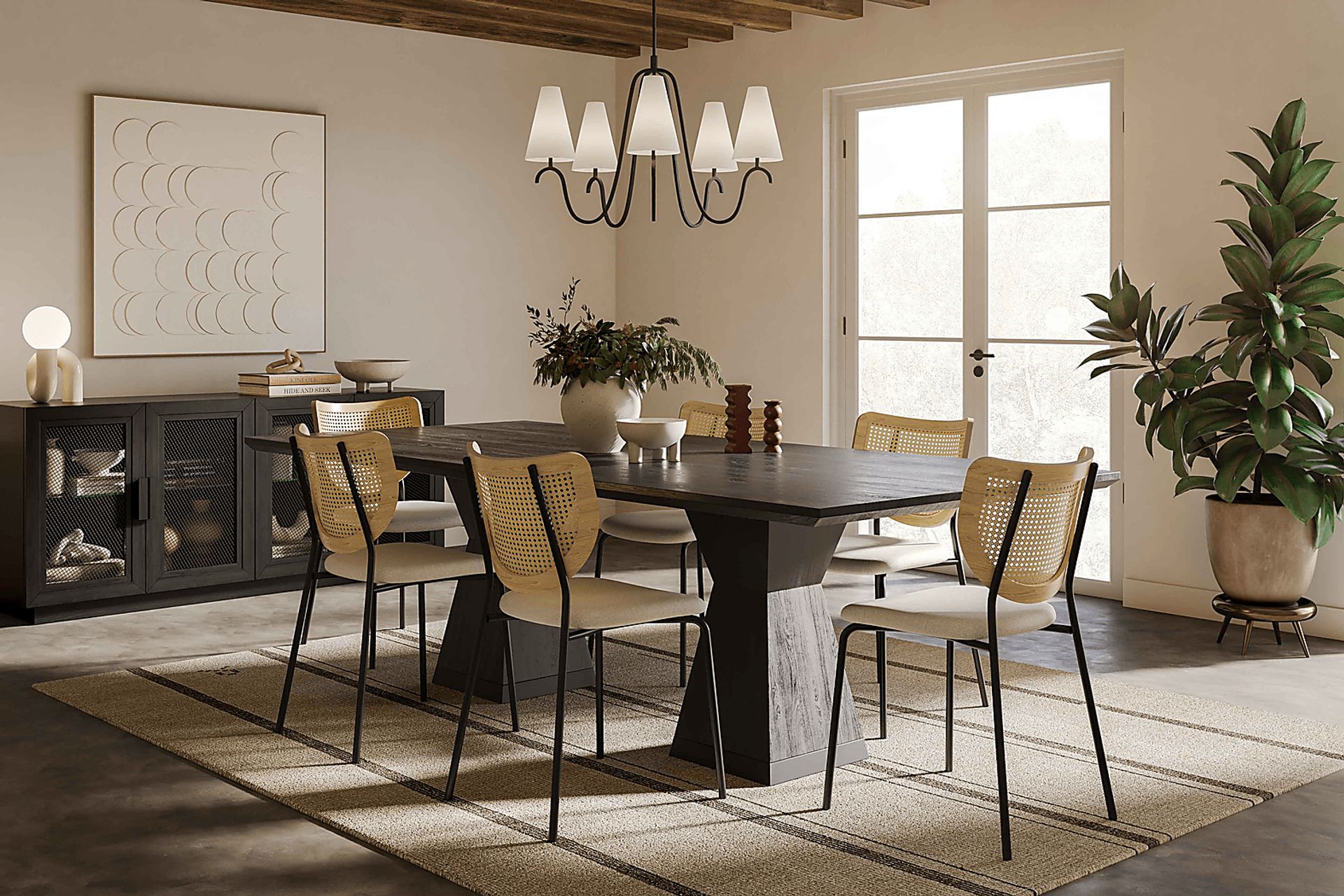 Sanpat II Black Dining Table - Image 2