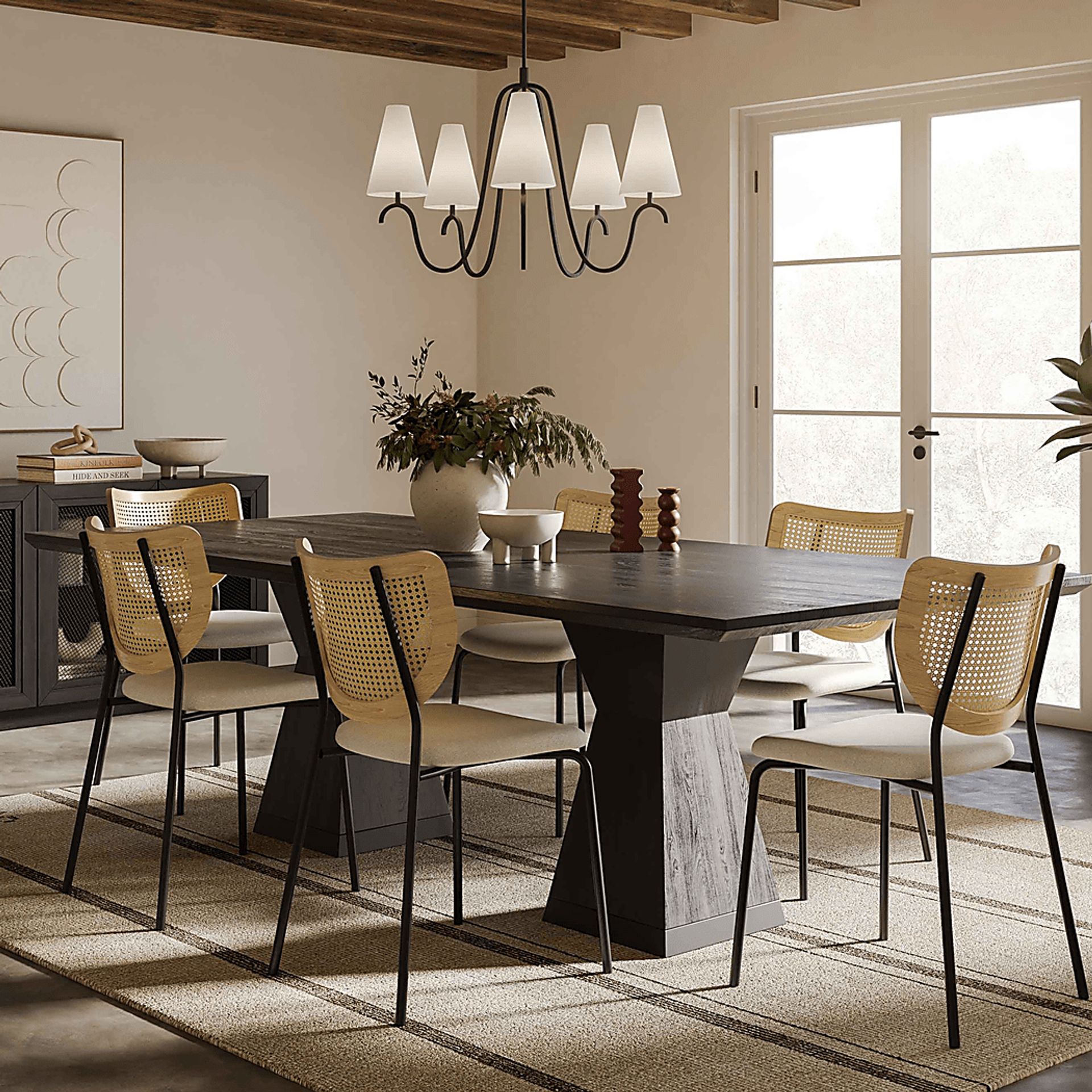 Sanpat II Black Dining Table - Image 4