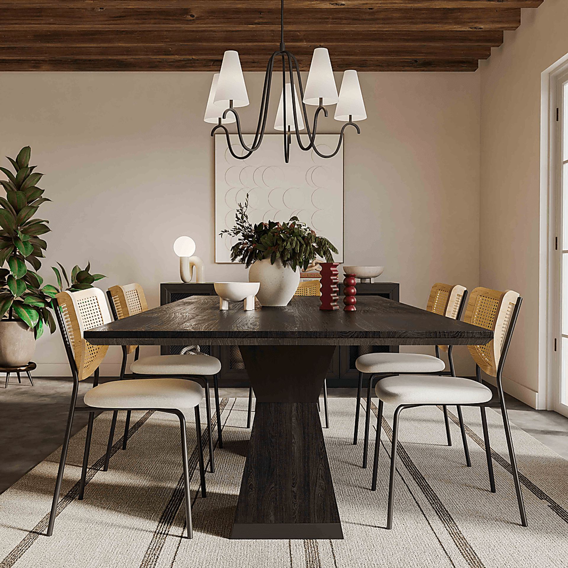 Sanpat II Black Dining Table - Image 7