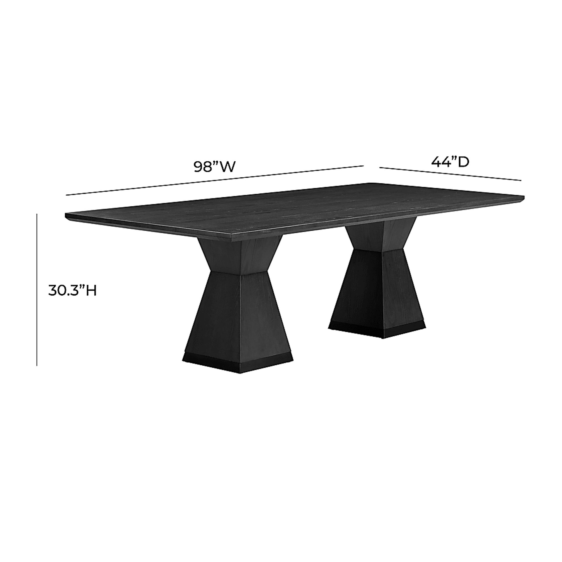 Sanpat II Black Dining Table - Image 9