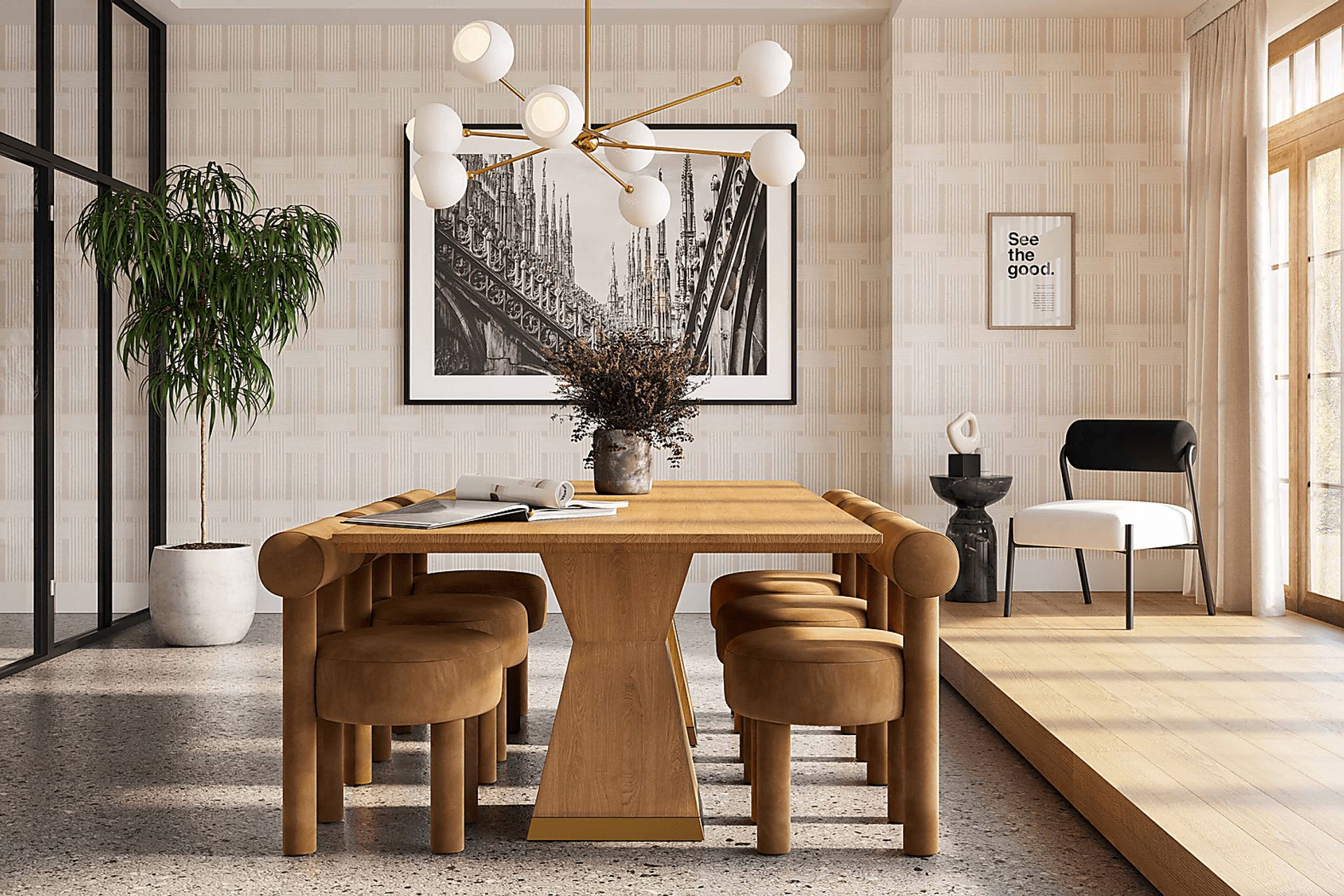 Sanpat II Brown Dining Table - Image 8
