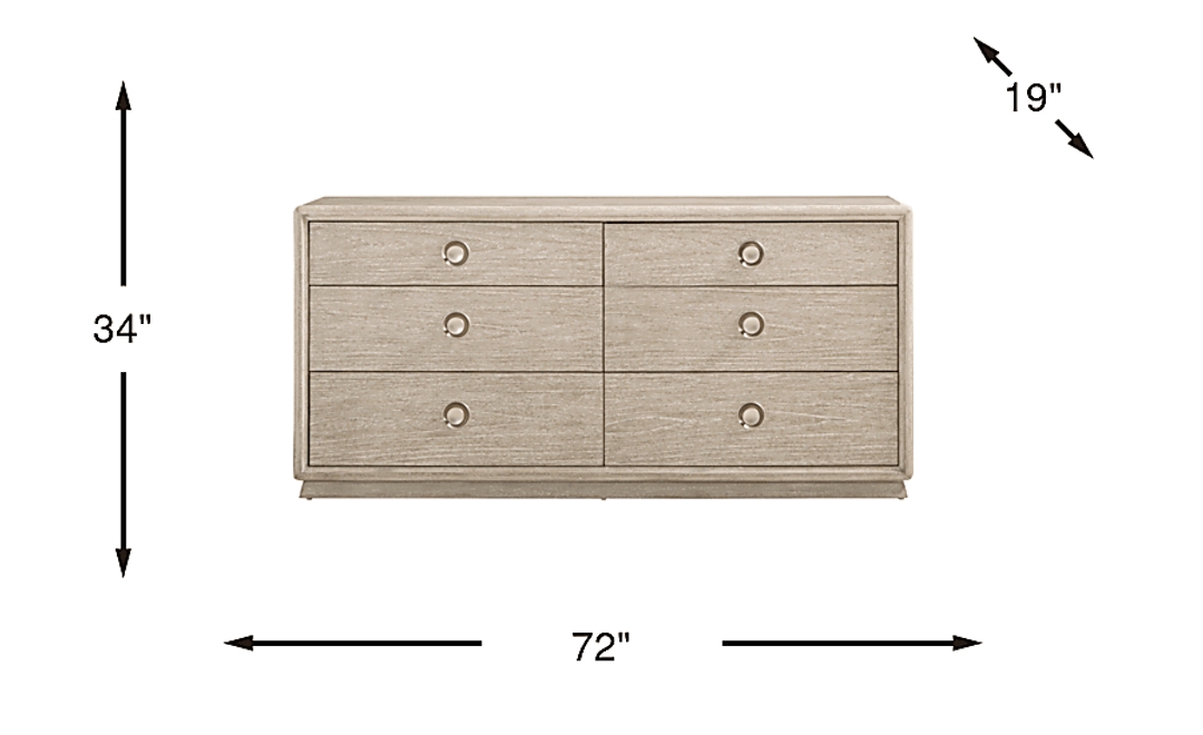 Santa Clarita Light Gray Dresser