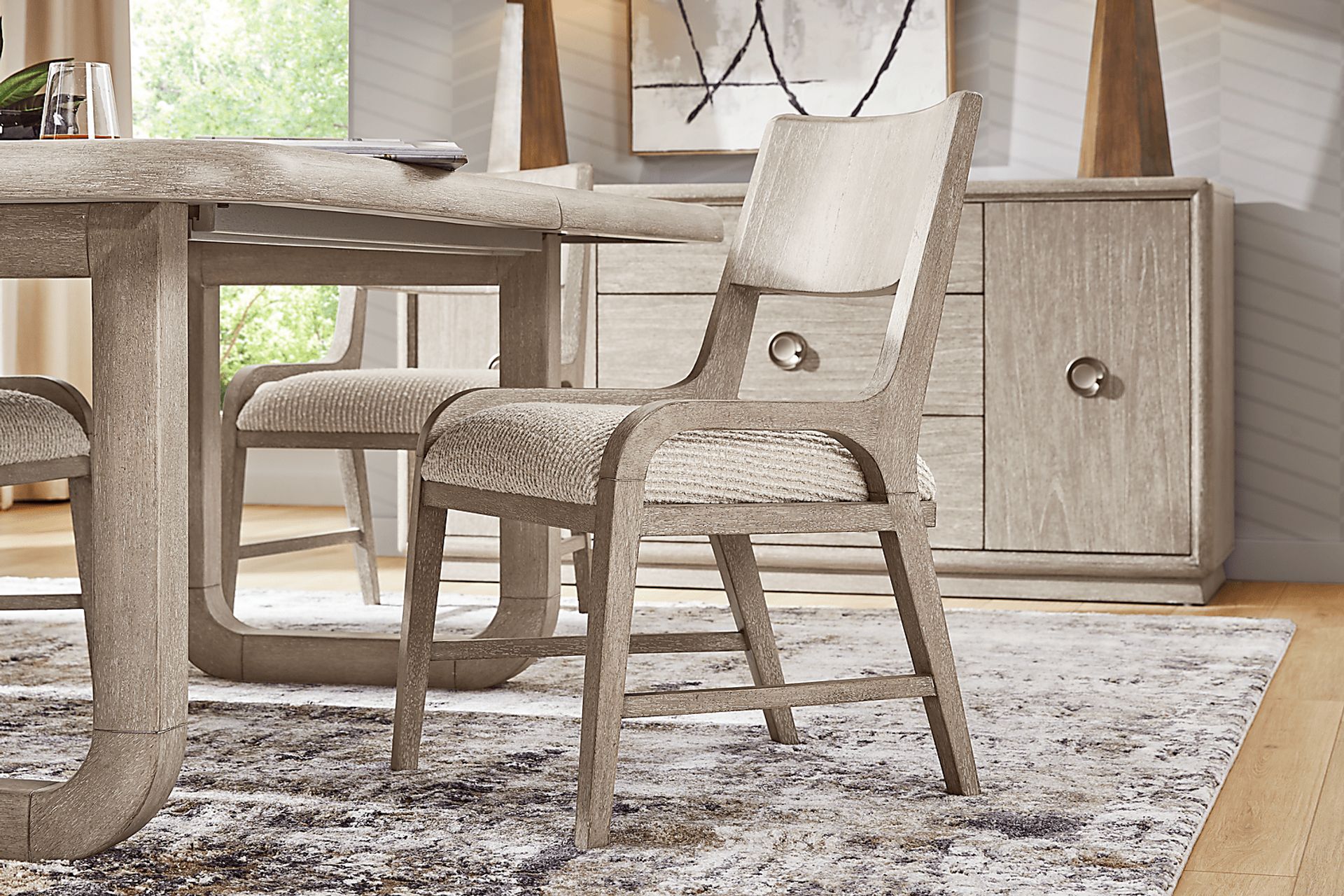 Santa Clarita Light Gray 9 Pc Dining Room - Image 8