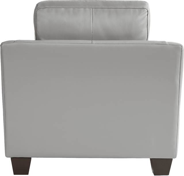 Santa Croce Gray Leather 8 Pc Living Room - Thumbnail - Image 10