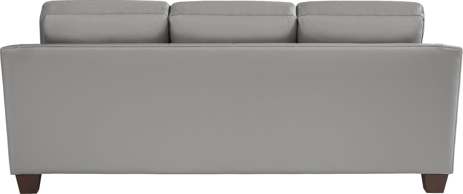 Santa Croce Gray Leather 8 Pc Living Room - Image 3
