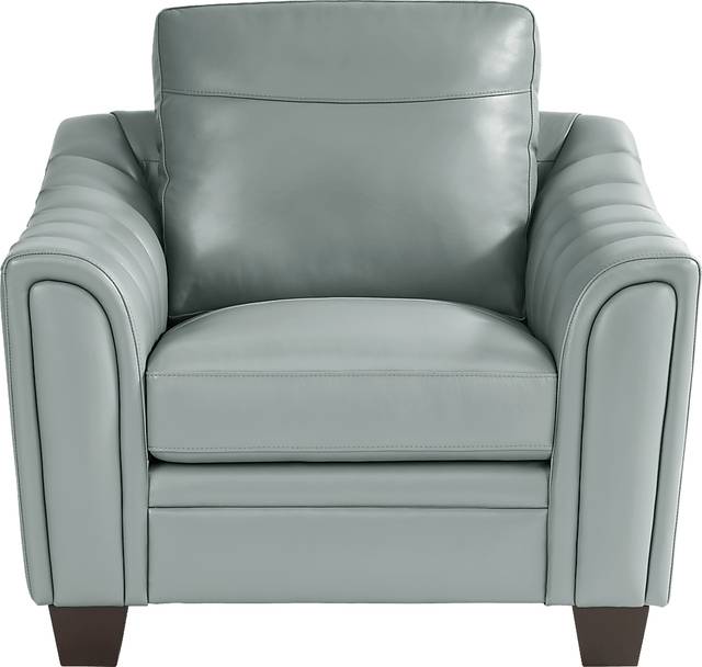 Santa Croce Mint Leather 6 Pc Living Room - Thumbnail - Image 9