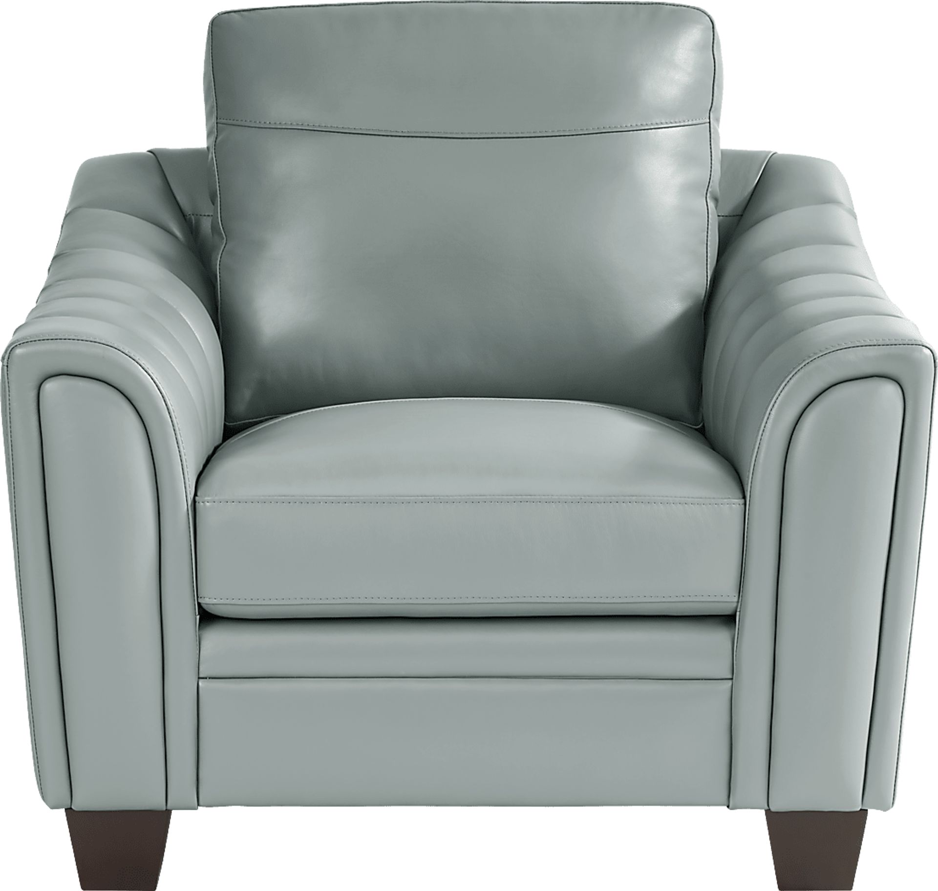Santa Croce 3 Pc Mint Leather Living Room - Image 9