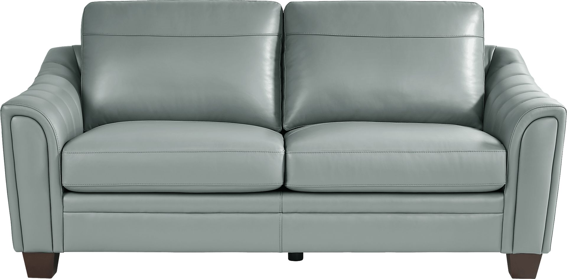 Santa Croce 3 Pc Mint Leather Living Room - Image 6