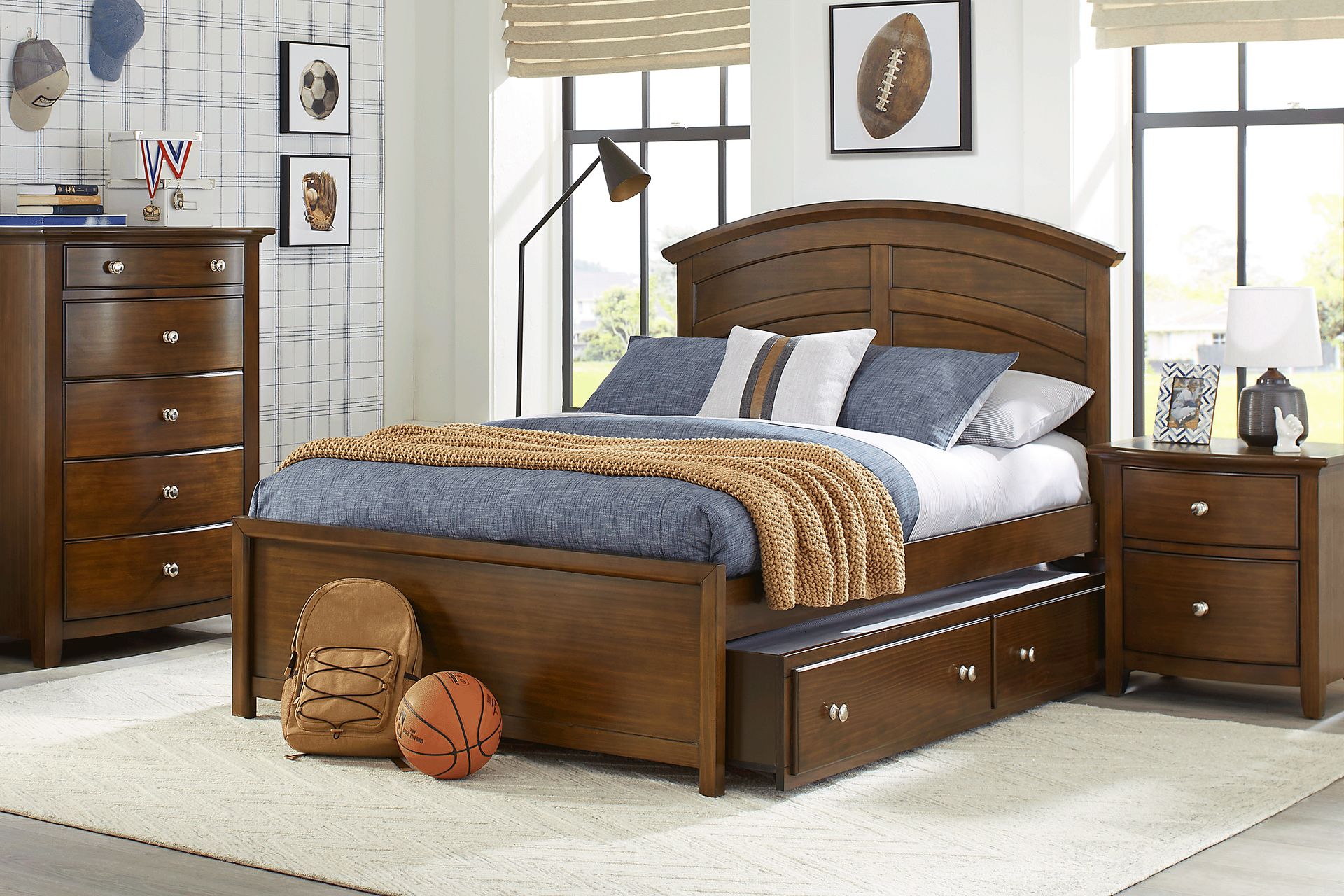 Kids Santa Cruz Cherry Full Panel Bedroom - Image 1
