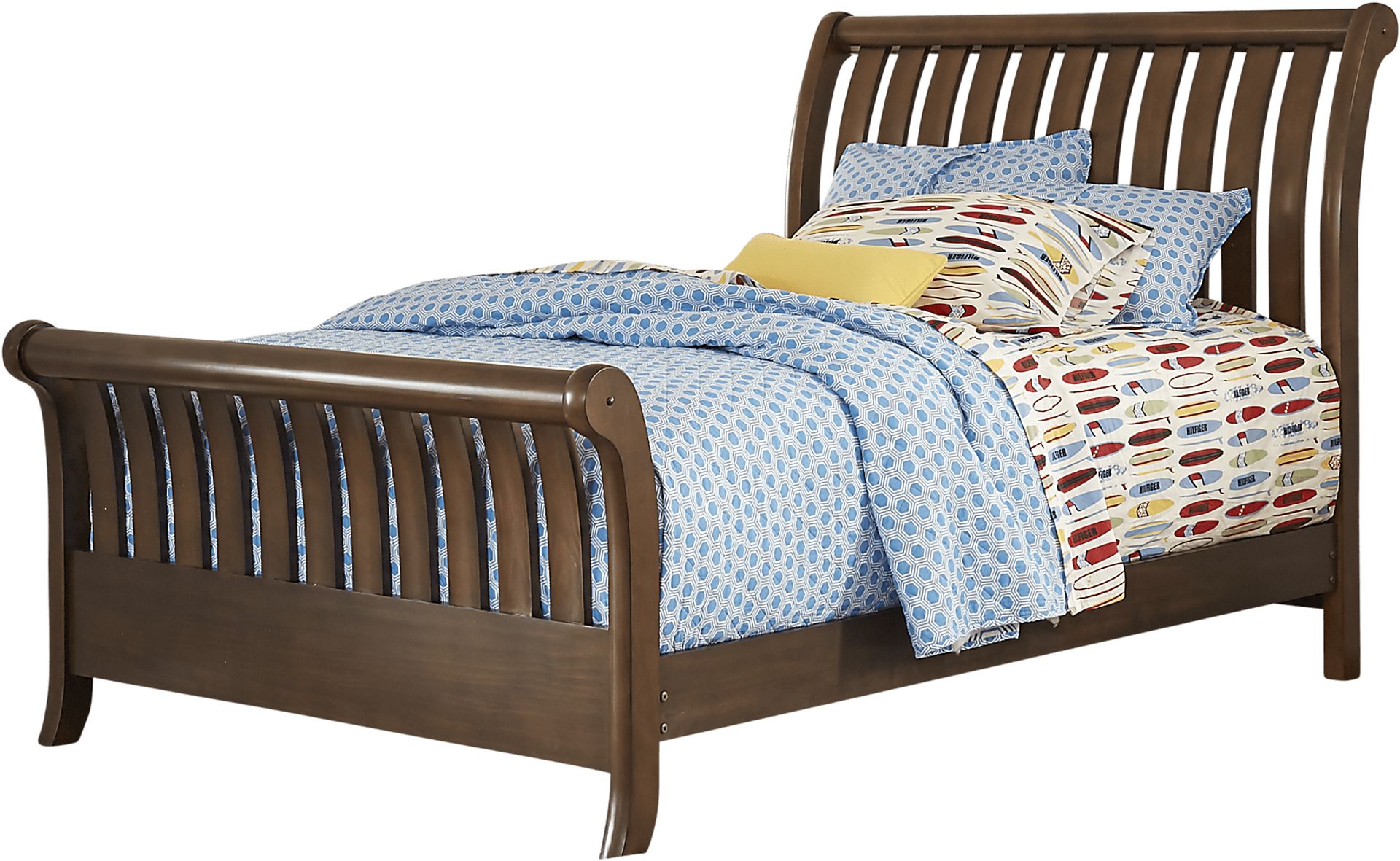 Kids Santa Cruz Cherry 3 Pc Full Sleigh Bed - Image 1