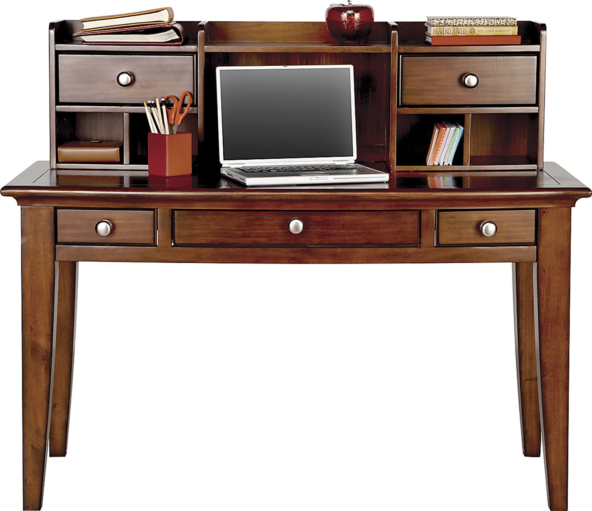Santa Cruz Cherry Desk and Hutch - Image 1