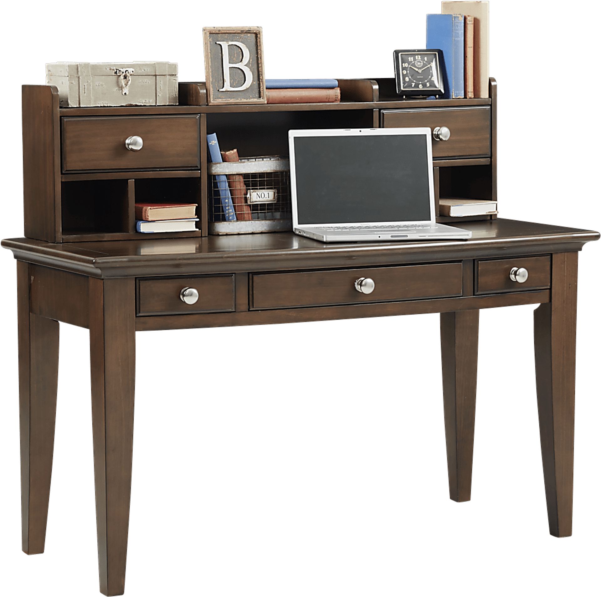 Kids Santa Cruz Cherry Desk & Hutch - Image 2