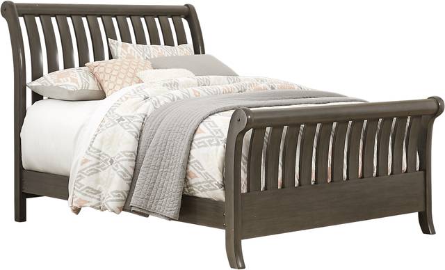 Kids Santa Cruz Gray 5 Pc Full Sleigh Bedroom - Thumbnail - Image 2