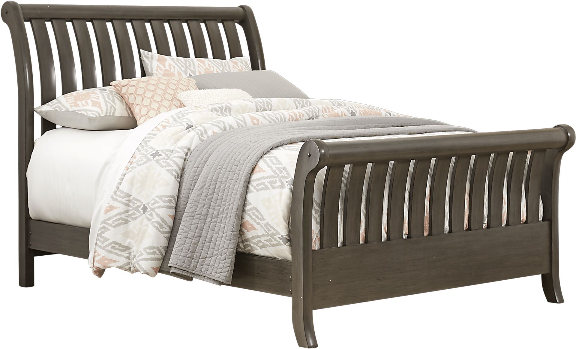 Kids Santa Cruz Gray 5 Pc Full Sleigh Bedroom - Image 2