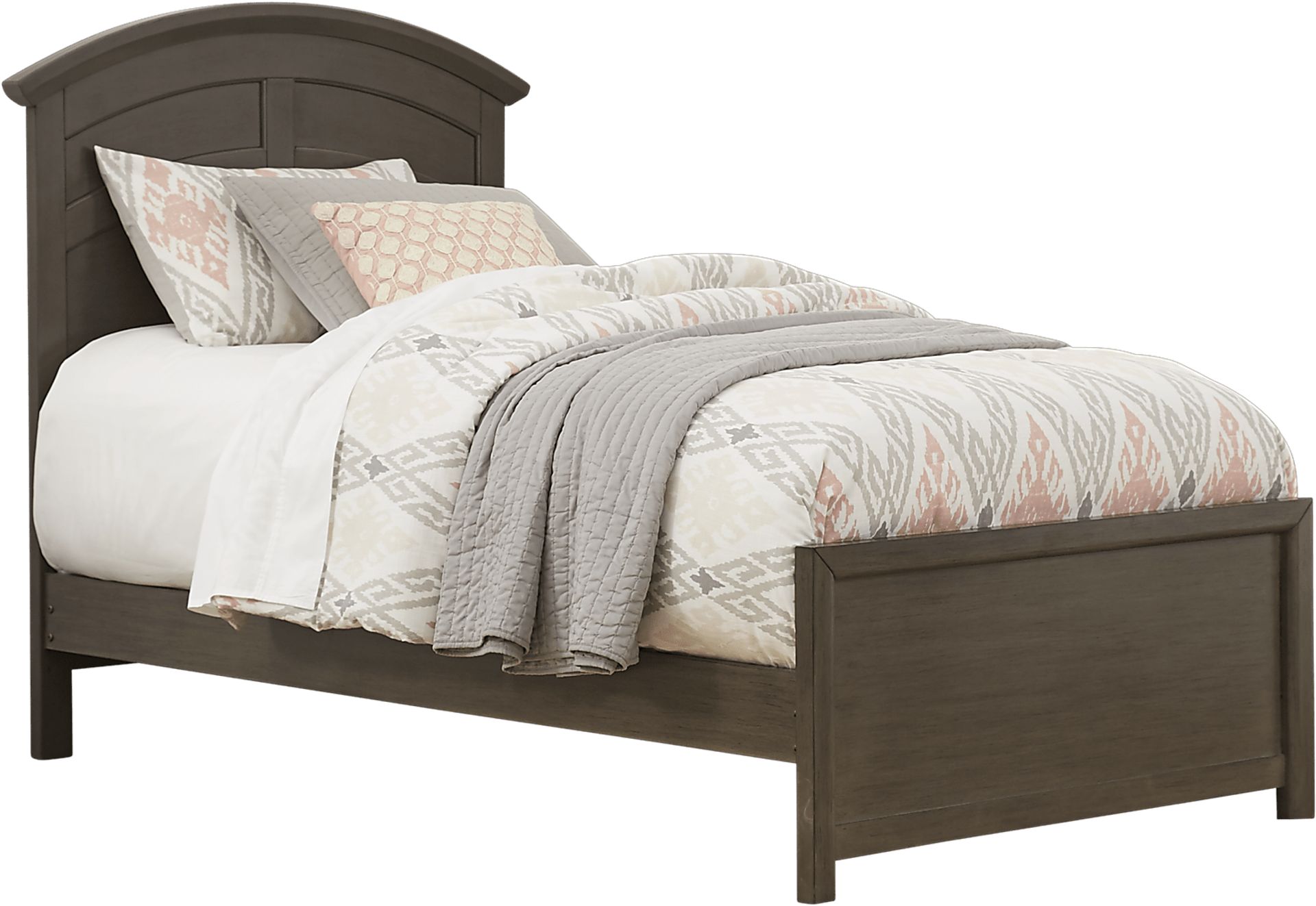 Kids Santa Cruz Gray Twin Panel Bed - Image 1