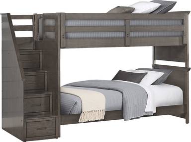 twin/twin step bunk bed