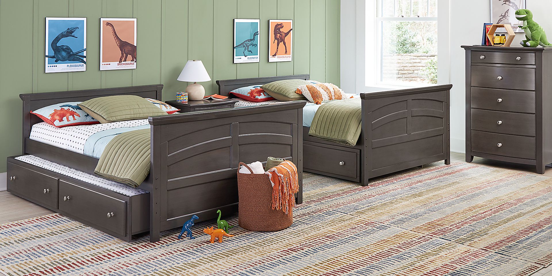 Kids Santa Cruz Gray Full/Full Bunk Bed - Image 3