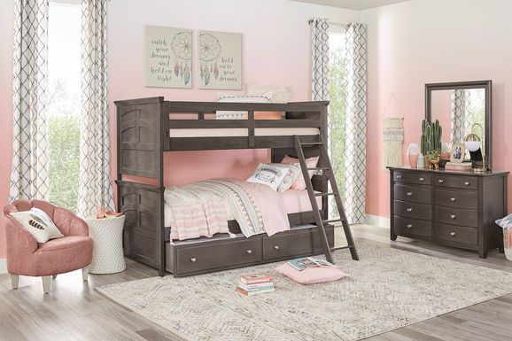 Santa Cruz Gray Full/Full Bunk Bed