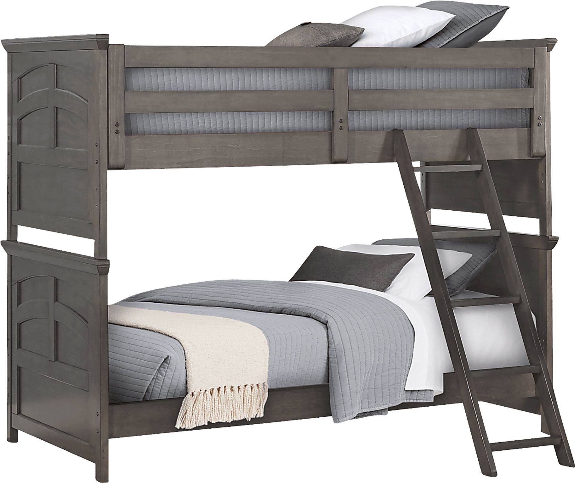Santa Cruz Gray Twin/Twin Bunk Bed - Image 1