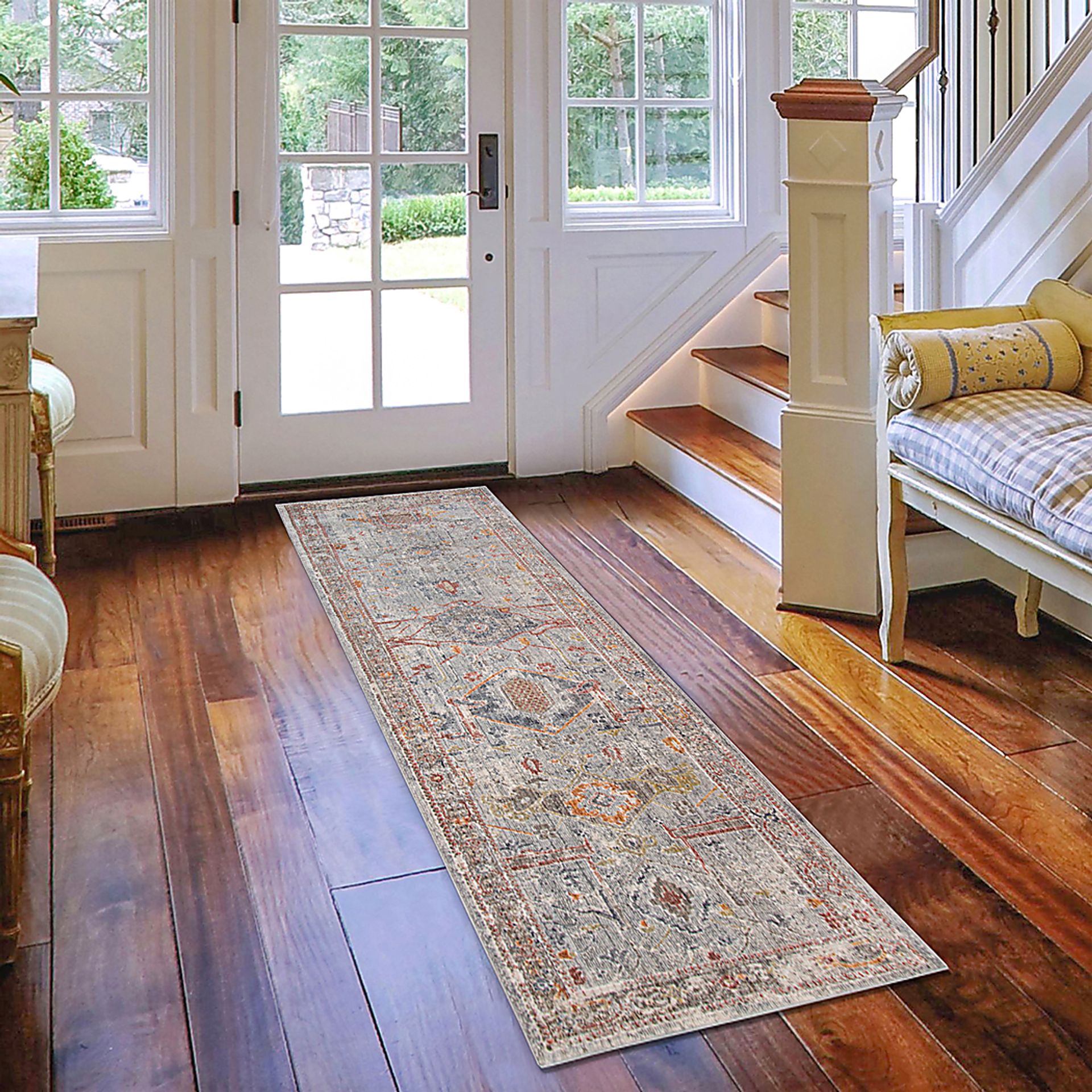 Santhope Red 2'6 x 7'10 Runner Rug - Image 2