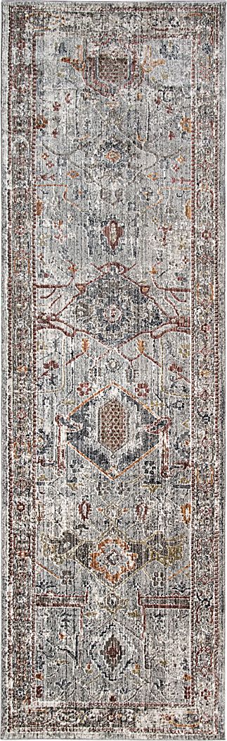 Santhope Red 2'6 x 7'10 Runner Rug
