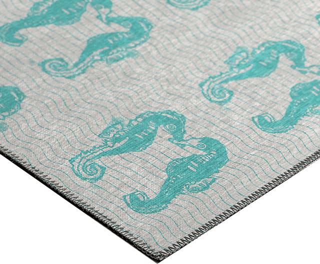 Santoli Blue 5' x 8' Rug - Thumbnail - Image 4