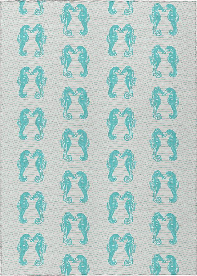 Santoli Blue 5' x 8' Rug - Thumbnail - Image 1