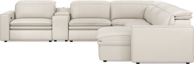 Santorini Ice Leather 6 Pc Dual Power Reclining Sectional - Thumbnail - Image 3