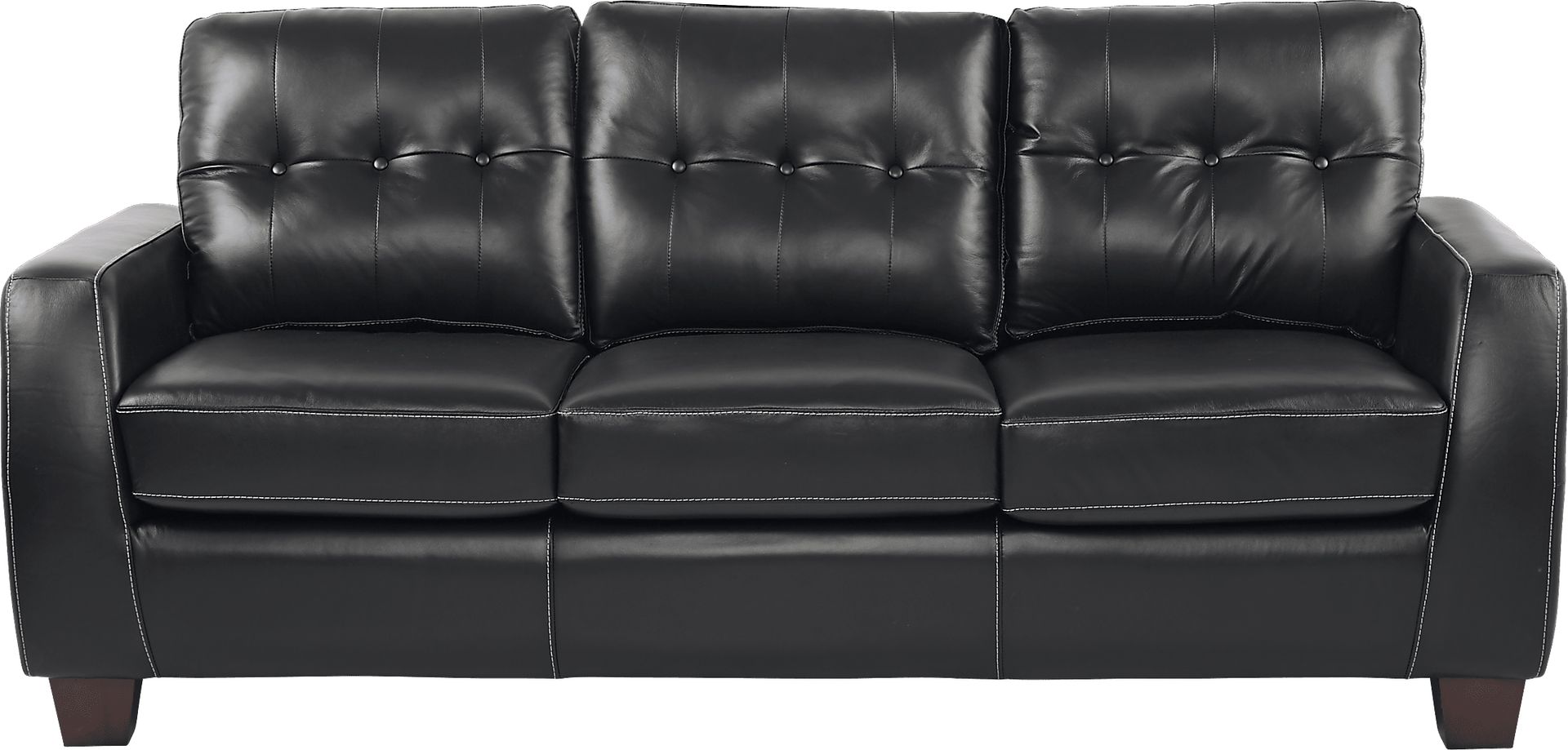 Santoro Black Leather Sleeper - Image 1