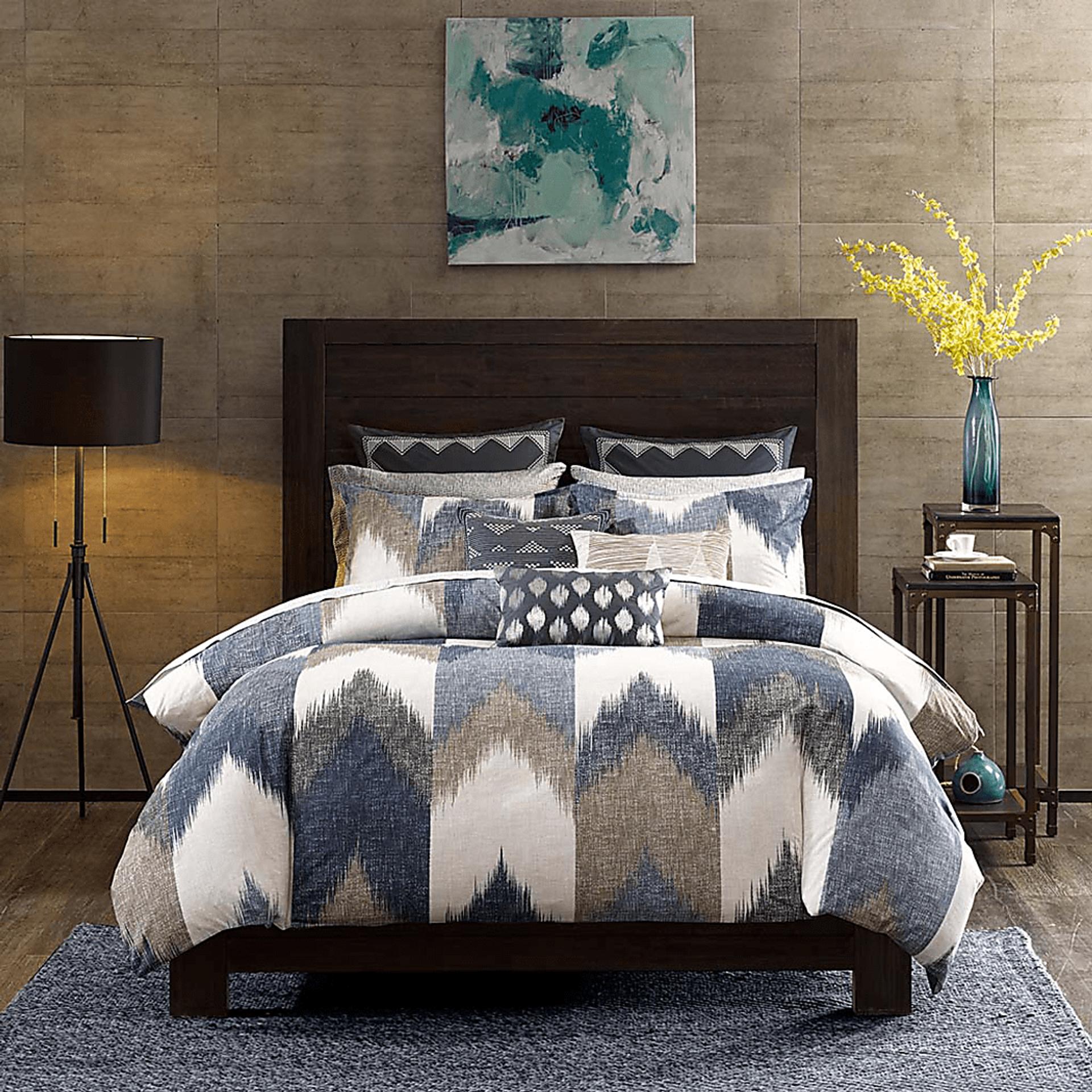 Santro Navy 3 Pc King/California King Comforter Set