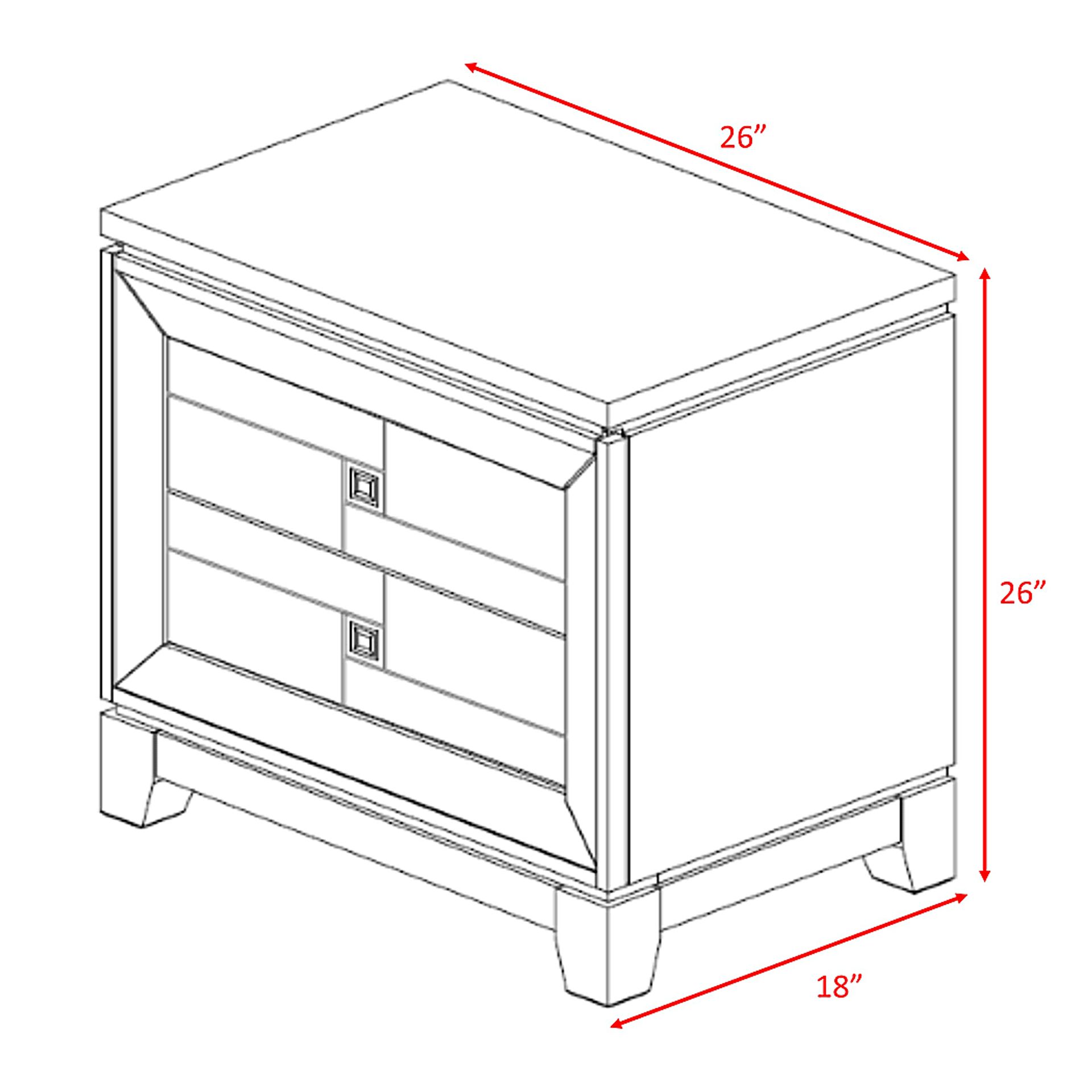 Saplimited Cherry Dark Wood Nightstand Rooms to Go