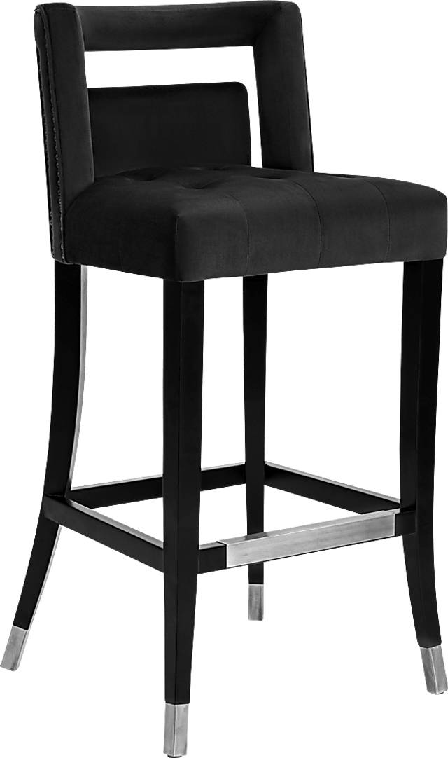 Saraelle Black Counter Height Stool - Thumbnail - Image 1