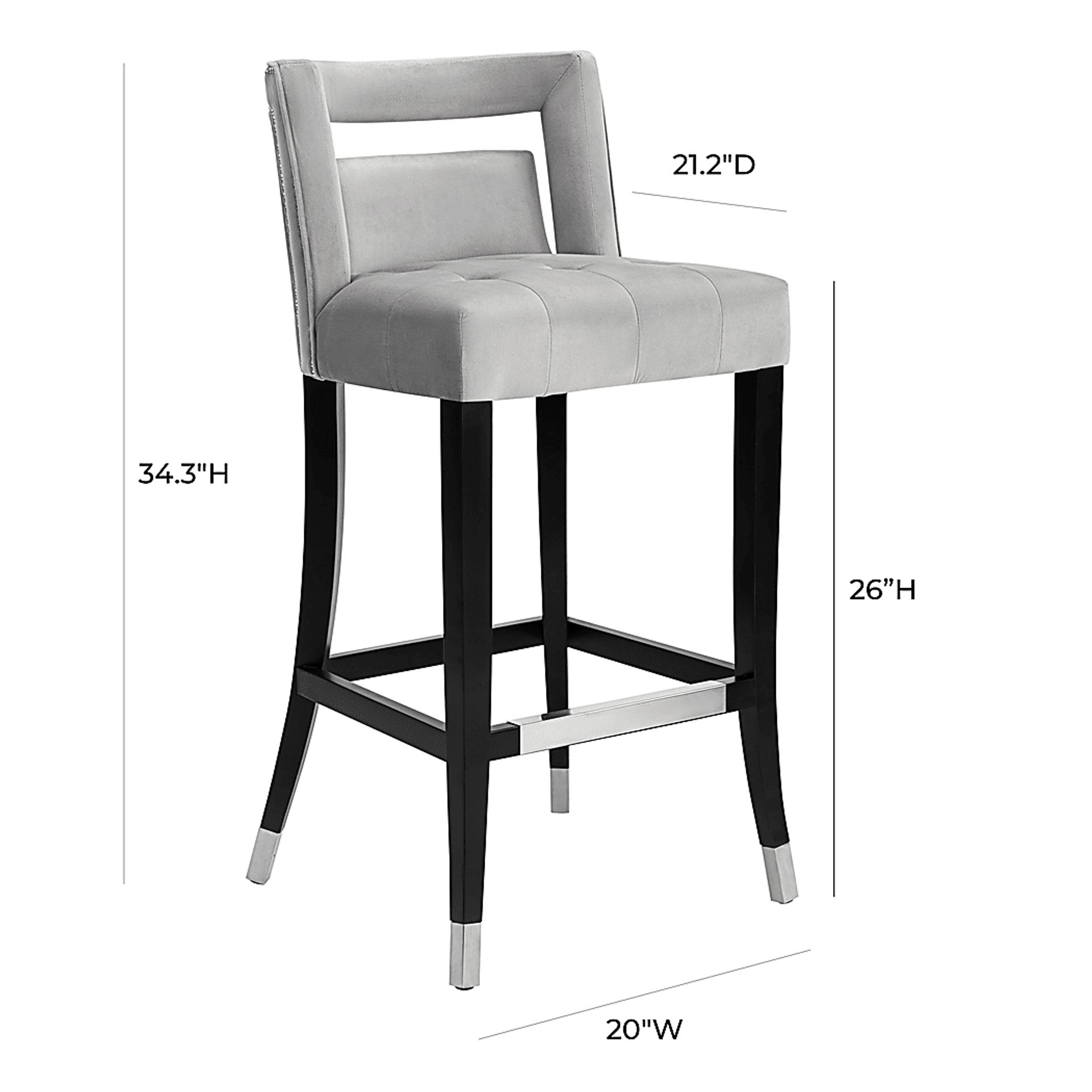 Saraelle Gray Counter Height Stool - Image 6