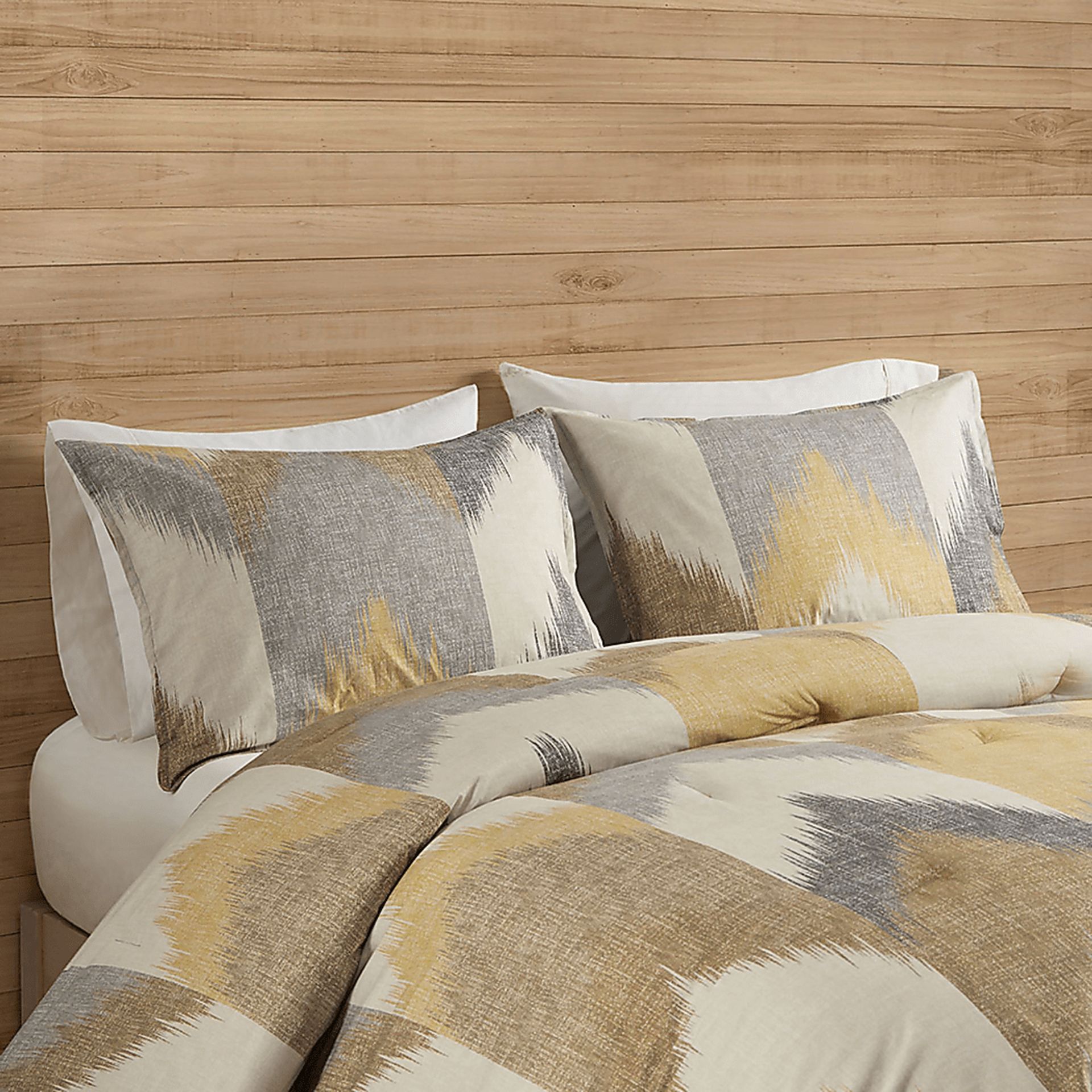 Saraia Yellow 3 pc King/ Cal Comforter Set - Image 6