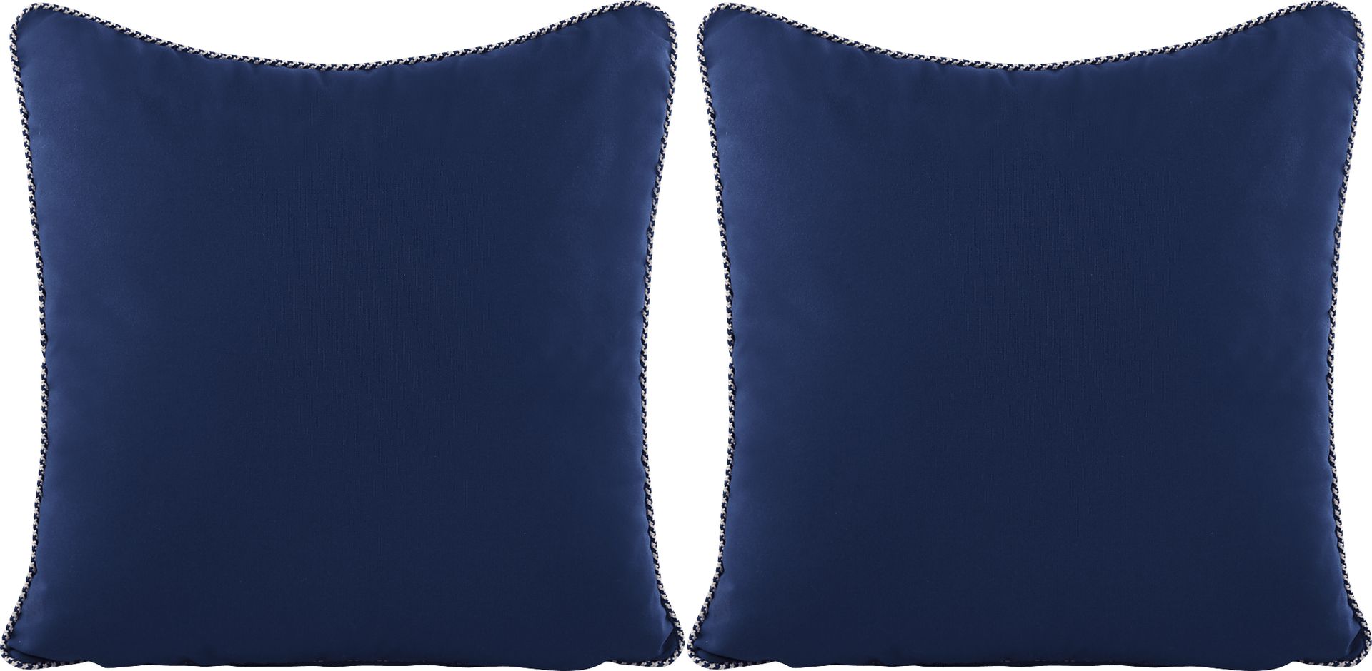 Azul Solid Navy Indoor/Outdoor Accent Pillow, Set of Two - Image 1
