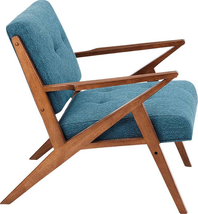 Sarann Blue Accent Chair - Thumbnail - Image 2