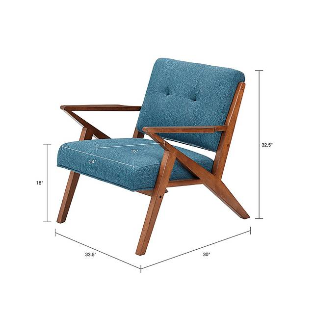 Sarann Blue Accent Chair - Thumbnail - Image 7