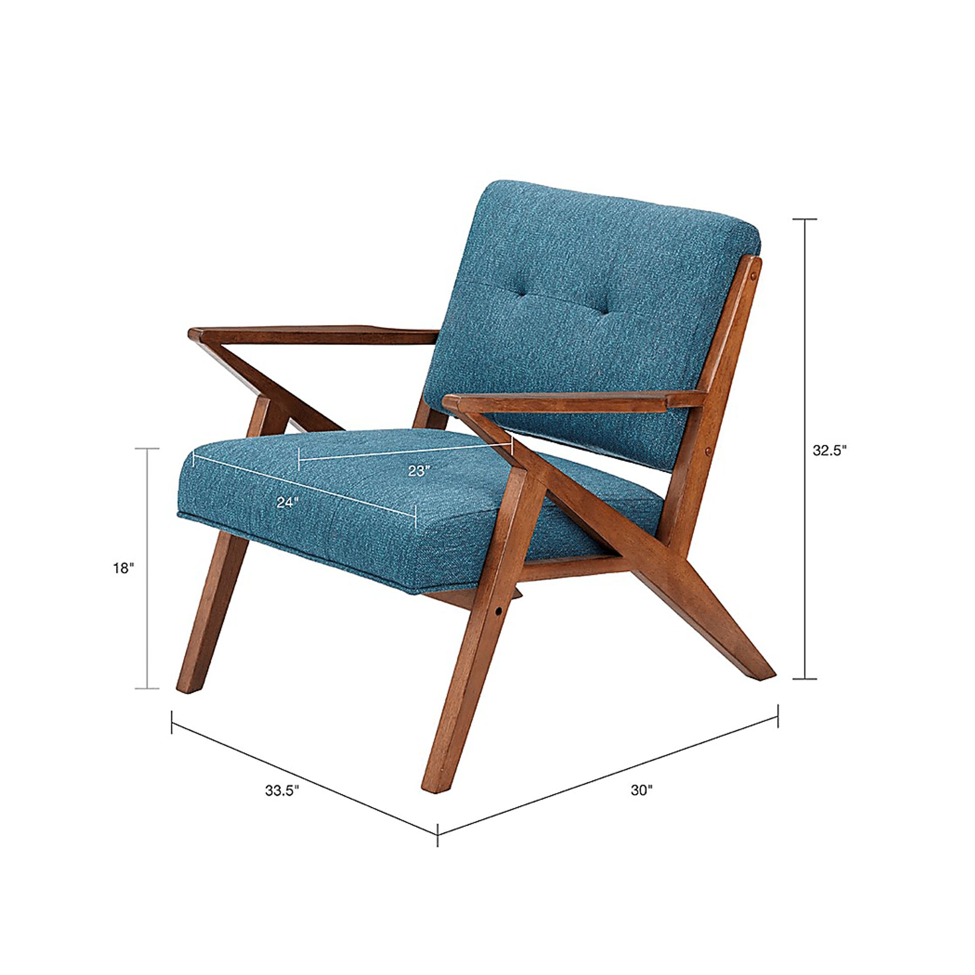 Sarann Blue Accent Chair - Image 7