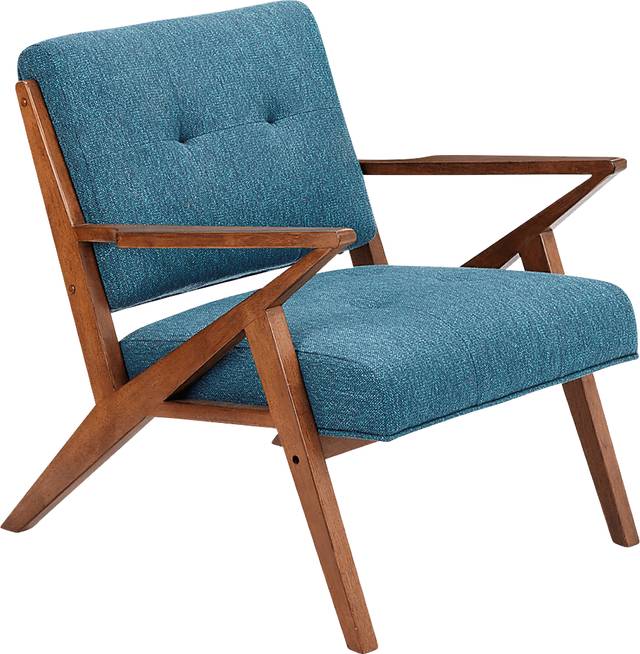 Sarann Blue Accent Chair - Thumbnail - Image 1