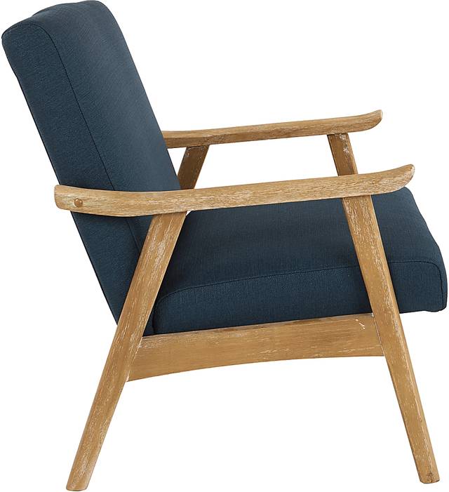 Sarapan I Dark Blue Accent Chair - Thumbnail - Image 4