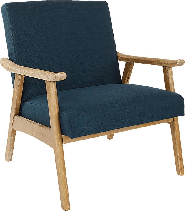 Sarapan I Dark Blue Accent Chair - Thumbnail - Image 1