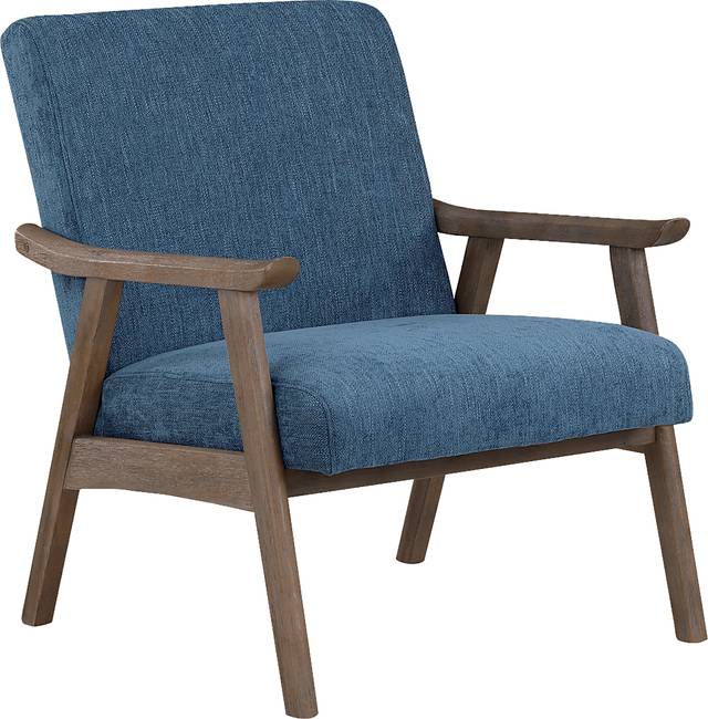 Sarapan II Navy Accent Chair - Thumbnail - Image 1